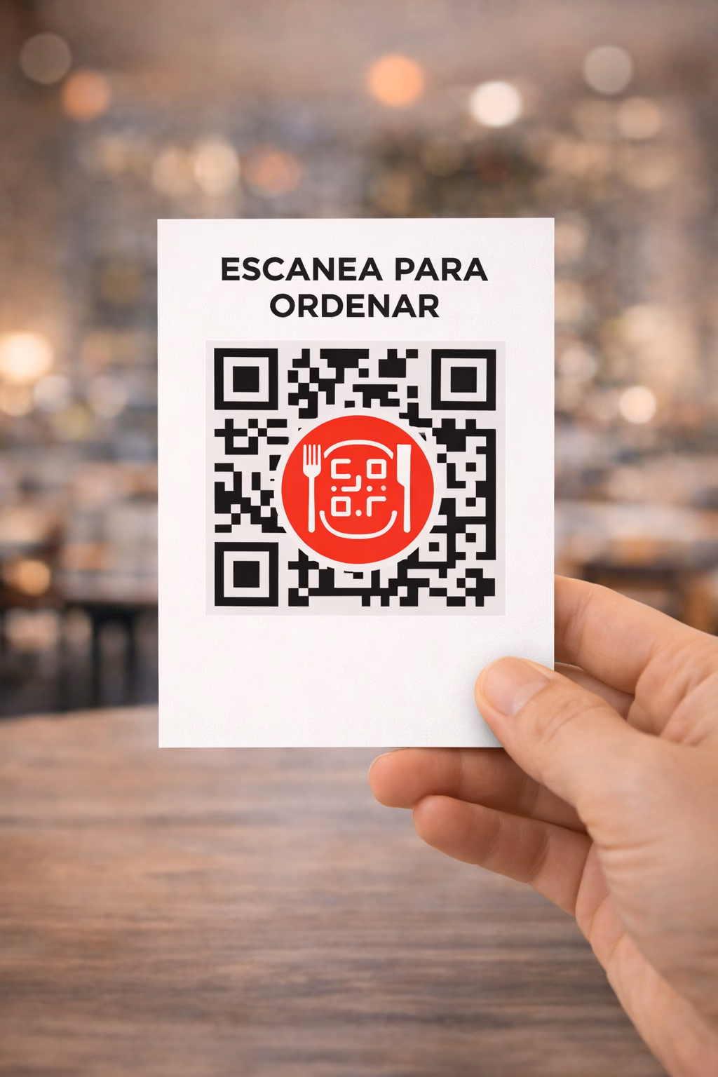 Código QR para ordenar en un restaurante